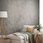 Friendly interior style. living room. Wall mockup. Wall art. 3d