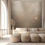 Light Soft Glam Chic Modern Living Room Interior Mock Up With Hi
